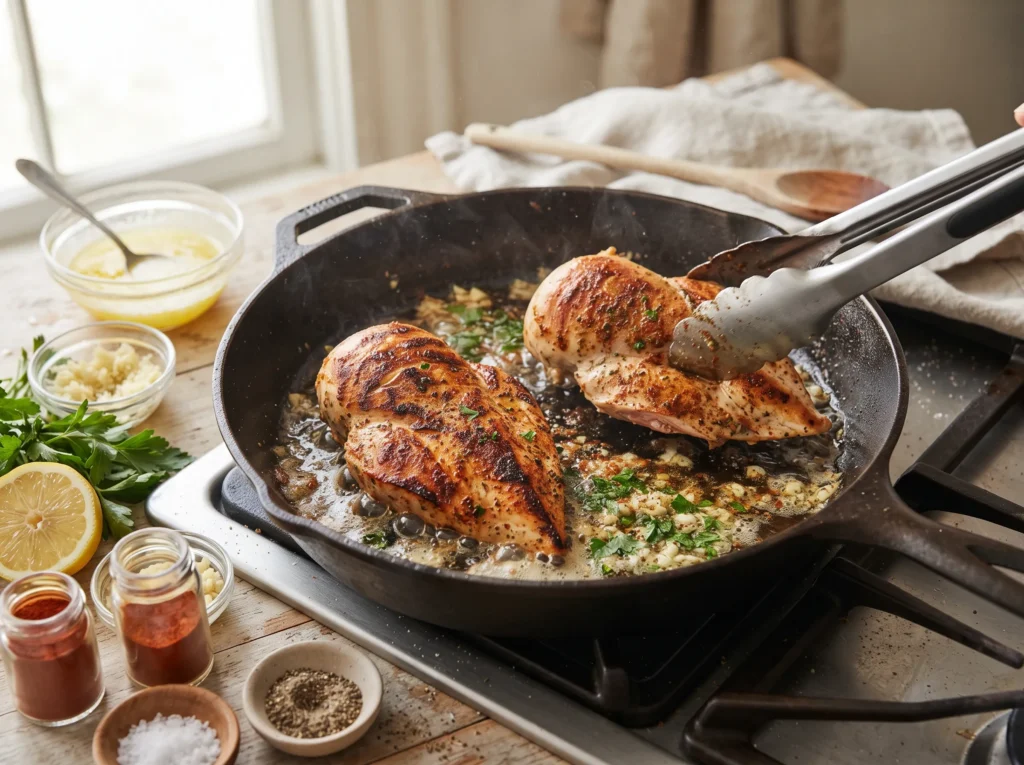 how-to-cook-garlic-butter-chicken-breast