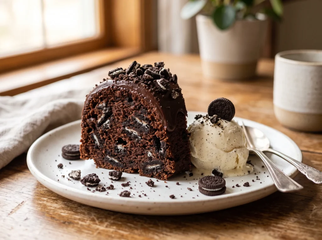 oreo-chocolate-bundt-cake-serving